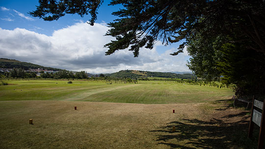 Hole 16 at Rhos-on-Sea Golf Club