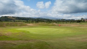 Hole 17 at Rhos-on-Sea Golf Club