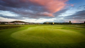 Hole 9 at Rhos-on-Sea Golf Club