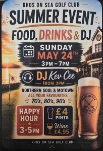 Rhos Sea Golf Club, Summer Event, May 24th